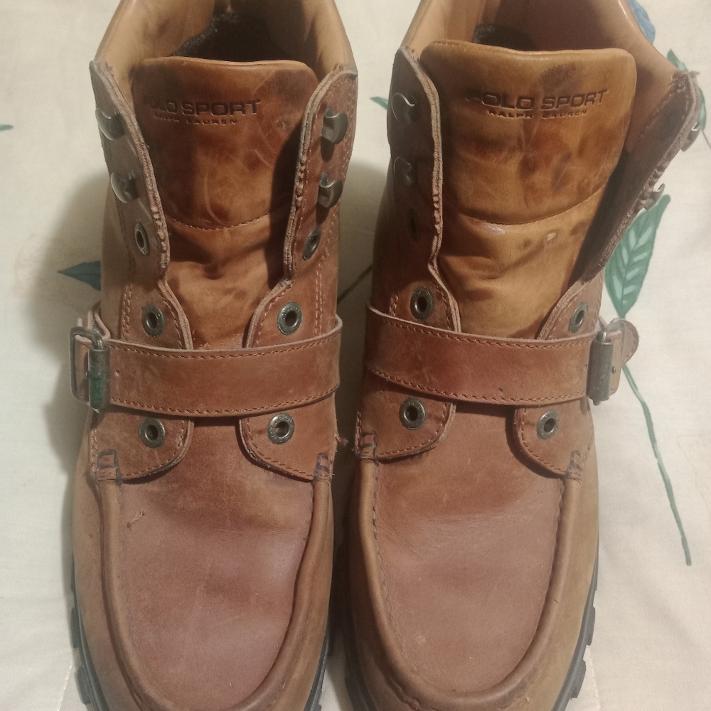 MEN POLO SPORT RALPH LAUREN LEATHER BOOTS